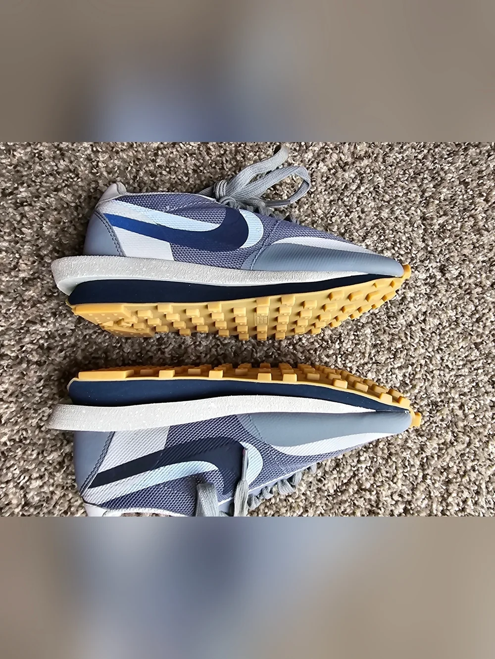 Nike x sacai x CLOT LDWaffle 'Cool Grey Sneakers